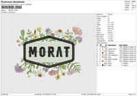 MORAT Embroidery File 6 size