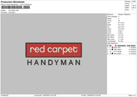 Red Text 01 Embroidery File 6 sizes