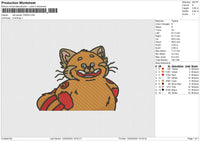 Red panda 120424 Embroidery File 6 size