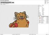 Red panda 120424 Embroidery File 6 size