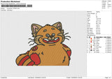Red panda 120424 Embroidery File 6 size