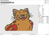 Red panda 120424 Embroidery File 6 size