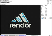 Rendor Embroidery File 6 size