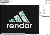 Rendor Embroidery File 6 size