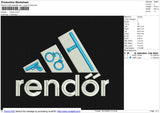 Rendor Embroidery File 6 size