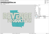 Revenge Productions Embroidery File 6 size