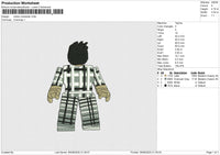 roblox character Embroidery File 6 size