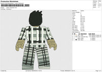roblox character Embroidery File 6 size