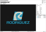 Rodriguez Embroidery File 6 size
