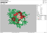 Roses 03 Embroidery File 6 sizes