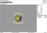 Royalstext 2101 Embroidery File 6 sizes