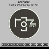 Rozcircle Embroidery File 6 sizes