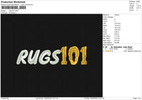 Rugs101 Embroidery File 6 size