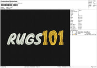 Rugs101 Embroidery File 6 size