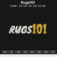 Rugs101 Embroidery File 6 size