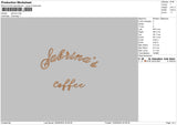 Coffeetext02 Embroidery File 6 sizes