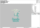 Samnthatext 01 Embroidery File 6 sizes