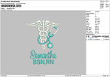 Samnthatext 01 Embroidery File 6 sizes