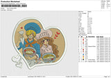 Sanji Puding Embroidery File 6 size