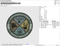 Santo Domingo Patch Embroidery File 6 size