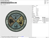 Santo Domingo Patch Embroidery File 6 size