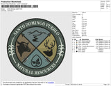 Santo Domingo Patch Embroidery File 6 size