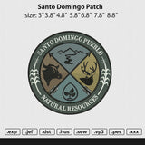 Santo Domingo Patch Embroidery File 6 size