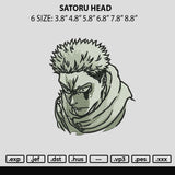 Satoru Head Embroidery File 6 sizes
