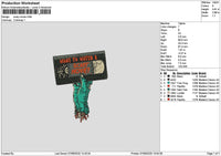 Scarytext 0708 Embroidery File 6 sizes