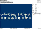 School Pshycology Embroidery Design Machine