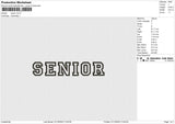 Senior Embroidery File 6 size