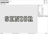 Senior Embroidery File 6 size