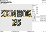 Senior Batman Embroidery File 6 size