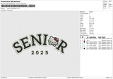 Senior Kitty 2025 Embroidery File 6 size