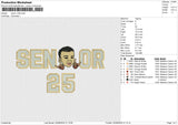 Senior Child Embroidery File 6 size