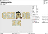 Senior Child Embroidery File 6 size