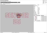 Senior Angel App Embroidery File 6 sizes