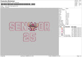 Senior Angel App Embroidery File 6 sizes