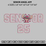 Senior Angel App Embroidery File 6 sizes