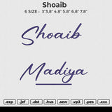 Shoaib Embroidery File 6 size