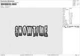 Showtime Embroidery File 6 size