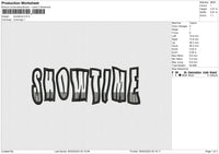 Showtime Embroidery File 6 size