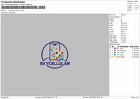 Skycellular Trucker Embroidery File