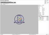 Skycellular Trucker Embroidery File