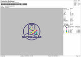Skycellular Trucker Embroidery File