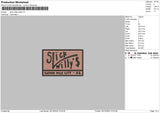 Slicktext Embroidery File 6 sizes