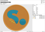 Slope Patch Embroidery File 6 size