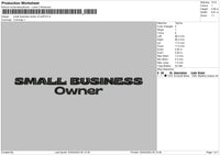 Ownertext V2 Embroidery File 6 sizes