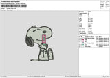 Snoopy Alani Embroidery File 6 sizes