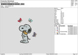 Snoopy2602 Embroidery File 6 sizes